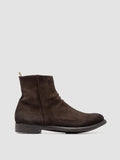 HIVE 010 - Brown Suede Zip Boots - thumb image 1,side view