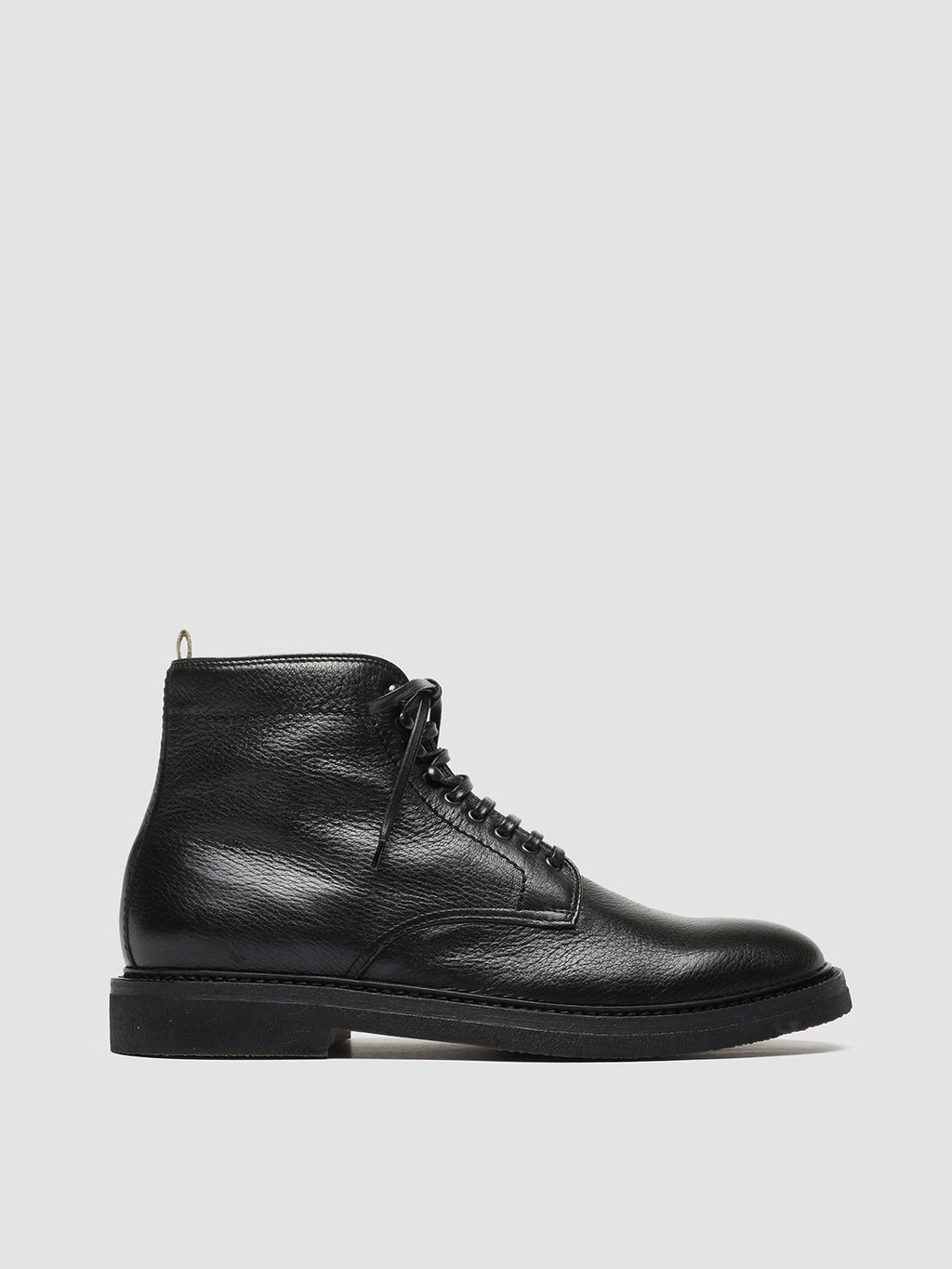 HOPKINS FLEXI 203 - Black Leather Lace-up Boots - image 1,side view