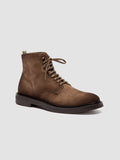 HOPKINS FLEXI 203 - Taupe Suede Lace-up Boots - thumb image 3,side view