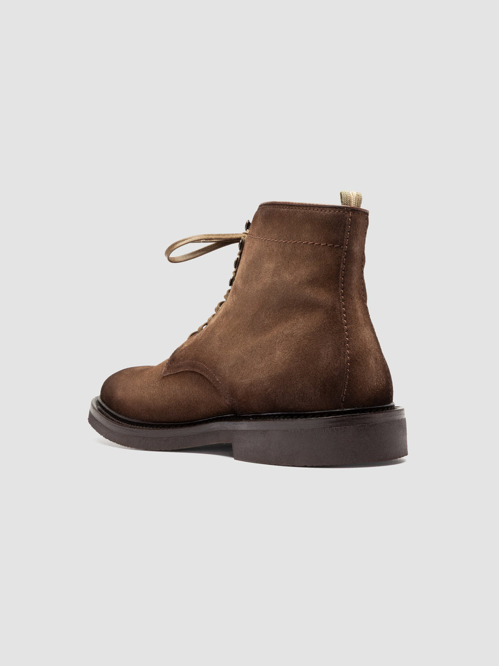 HOPKINS FLEXI 203 - Taupe Suede Lace-up Boots - image 4,side view