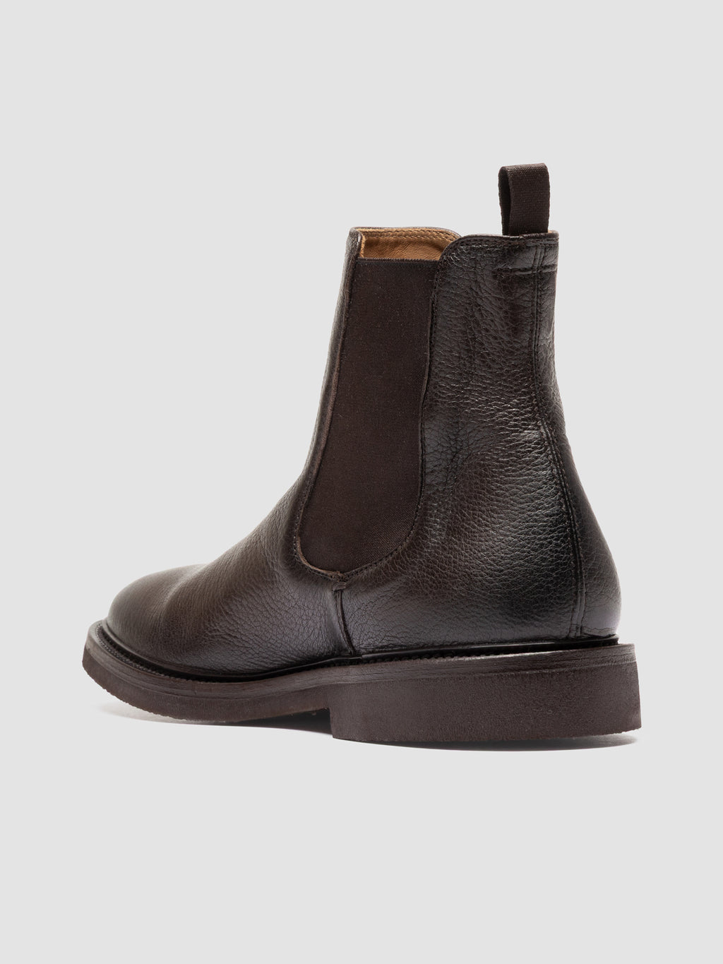 HOPKINS FLEXI 204 - Brown Leather Chelsea Boots - image 4,side view