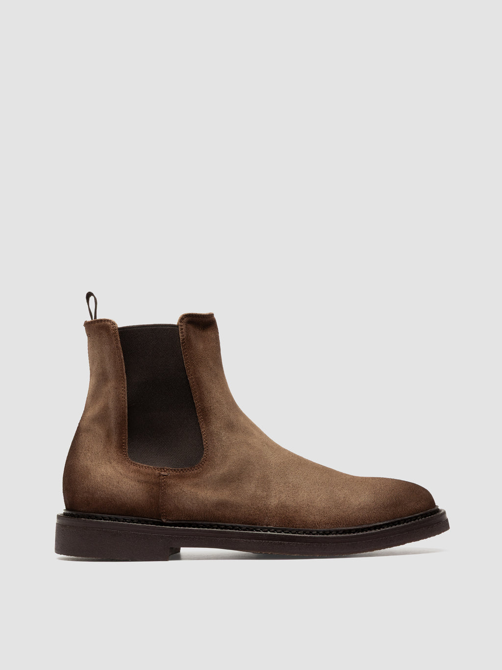 HOPKINS FLEXI 204 - Taupe Suede Chelsea Boots - image 1,side view