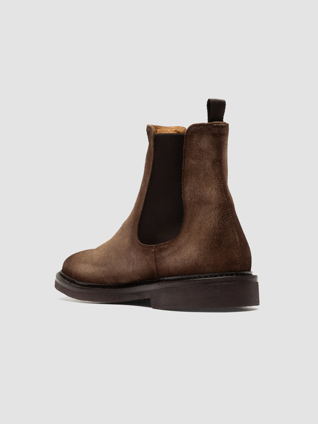 HOPKINS FLEXI 204 - Taupe Suede Chelsea Boots - image 4,side view