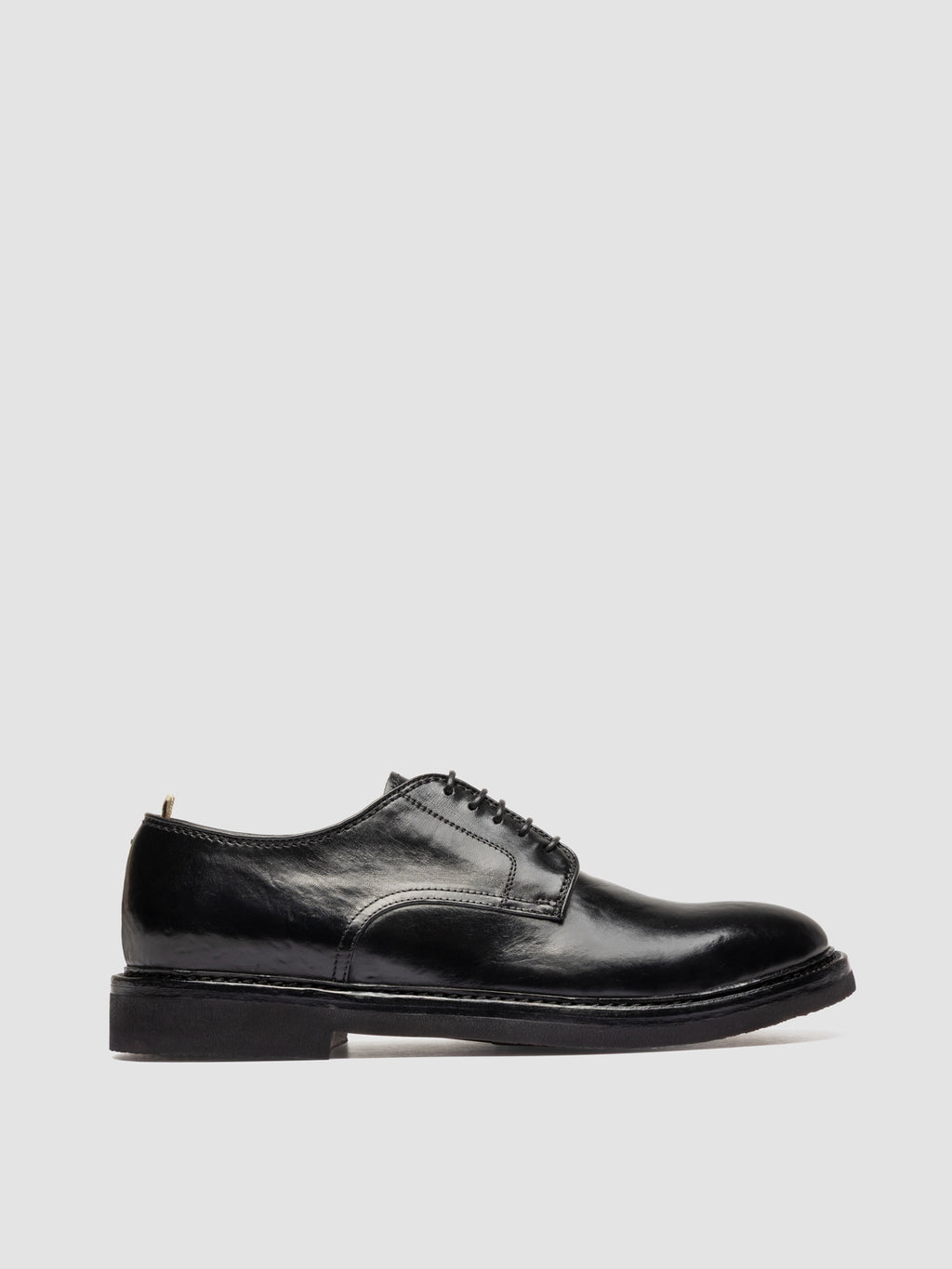 HOPKINS FLEXI 208 - Black Leather Derby Shoes - image 1,side view