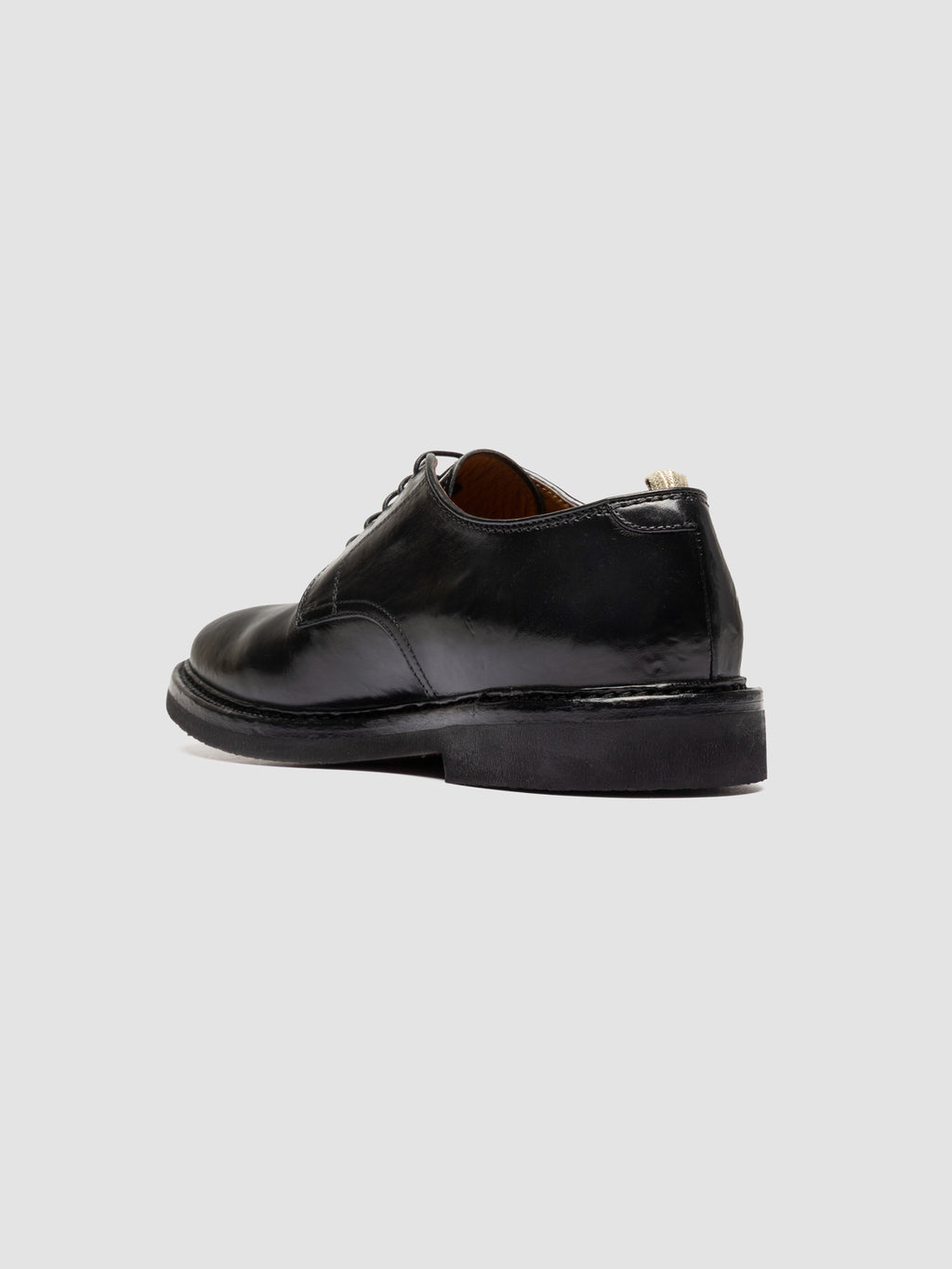HOPKINS FLEXI 208 - Black Leather Derby Shoes - image 4,side view