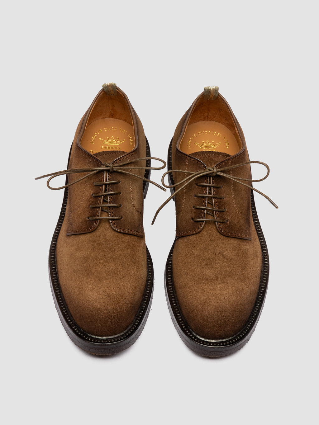 HOPKINS FLEXI 208 - Brown Suede Derby Shoes - image 2,side view