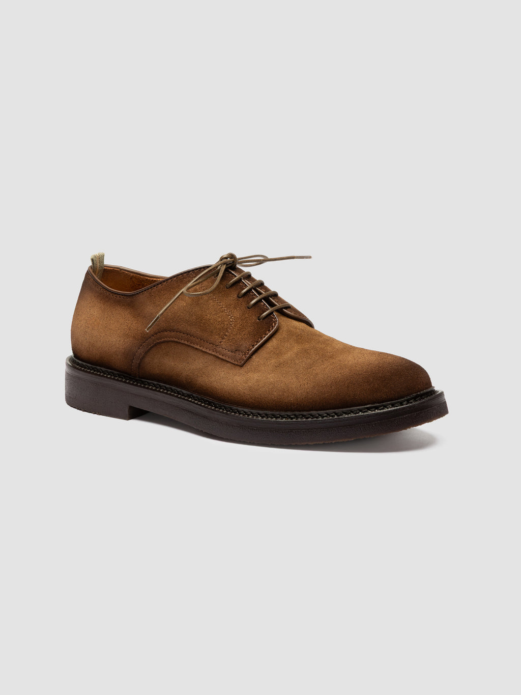 HOPKINS FLEXI 208 - Brown Suede Derby Shoes - image 3,side view