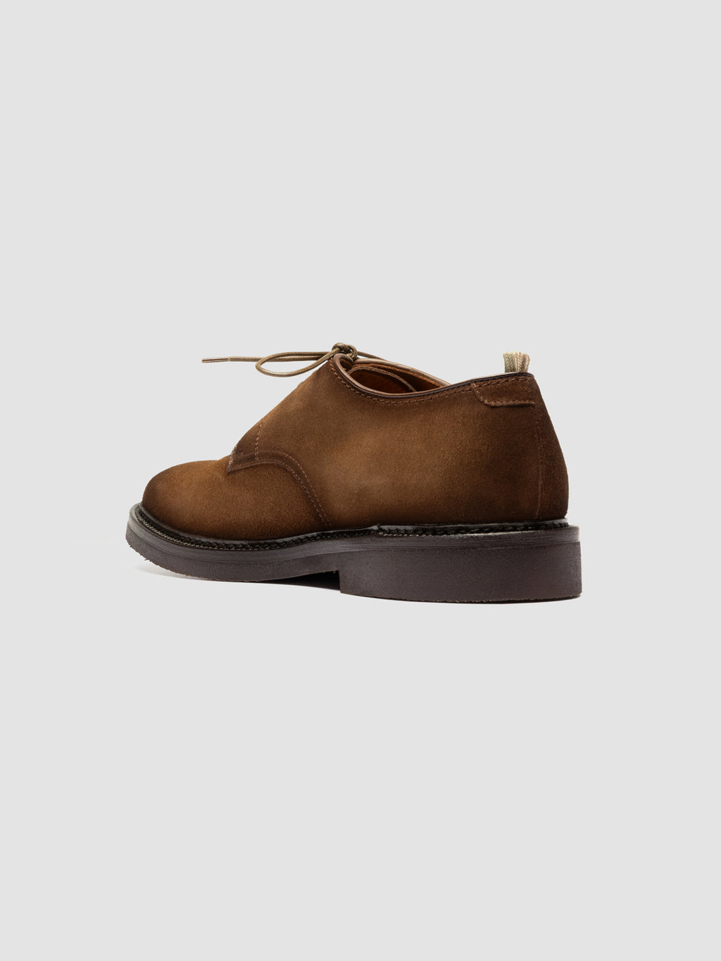 HOPKINS FLEXI 208 - Brown Suede Derby Shoes - image 4,side view