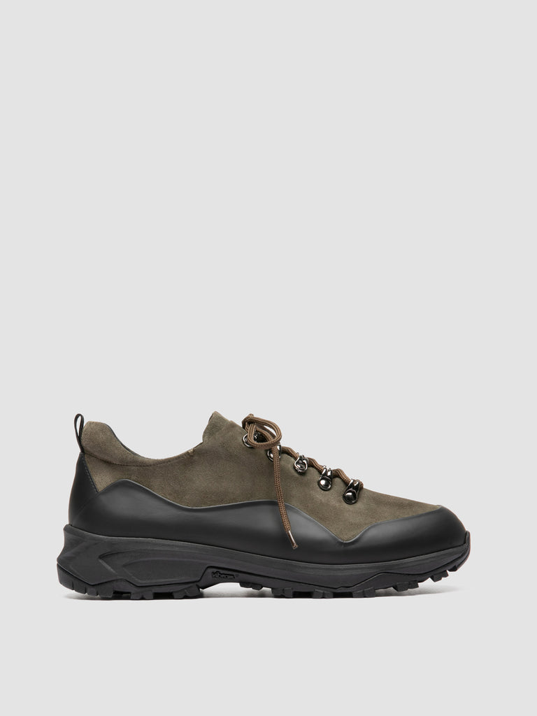ITINERE 001 - Green Leather Low Top Sneakers