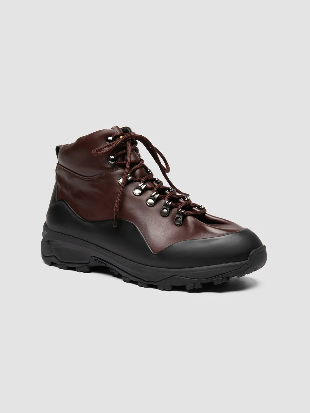 ITINERE 002 - Brown Leather Lace Up Boots - image 3,side view