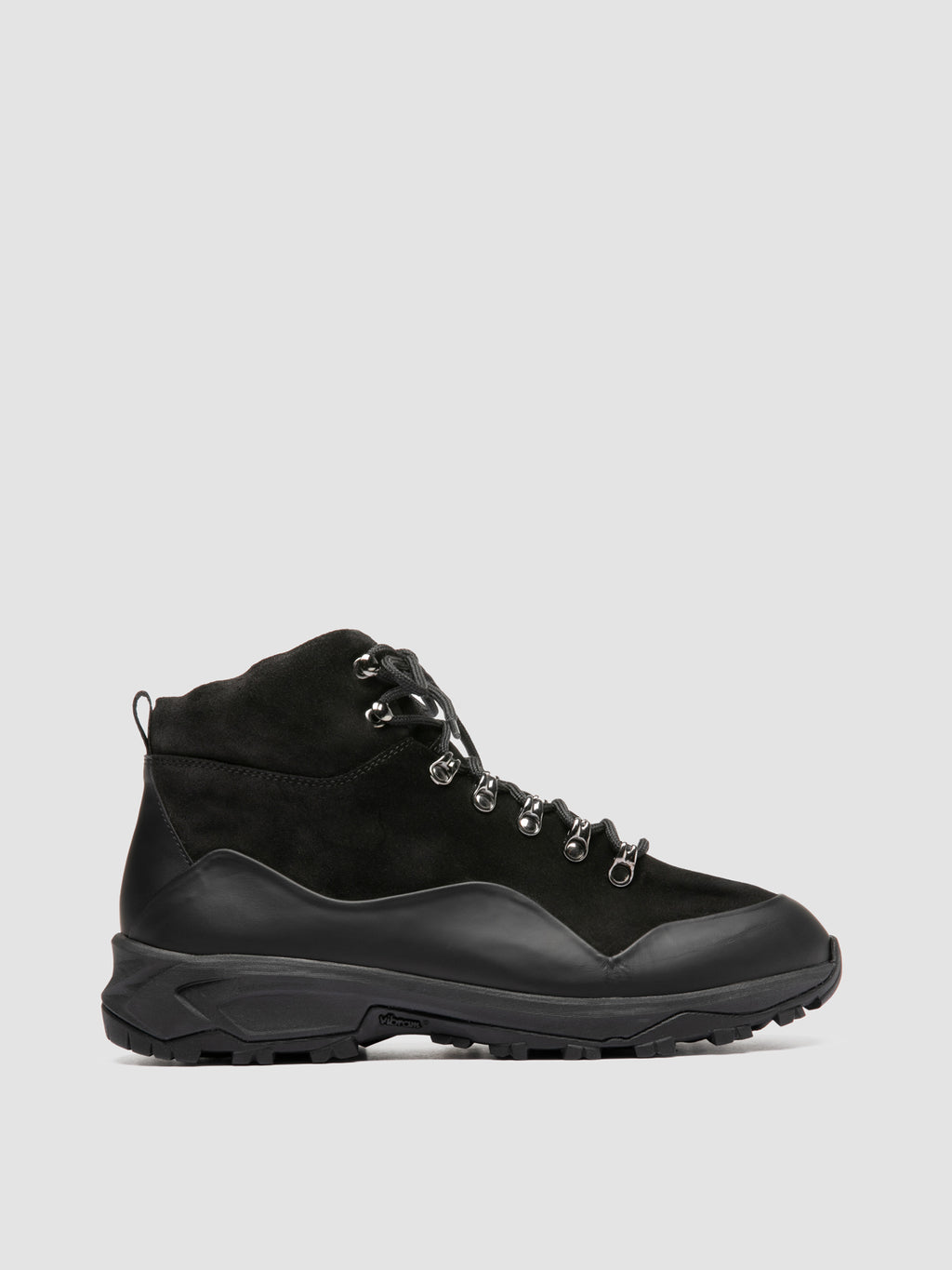 ITINERE 002 - Black Leather Lace Up Boots - image 1,side view