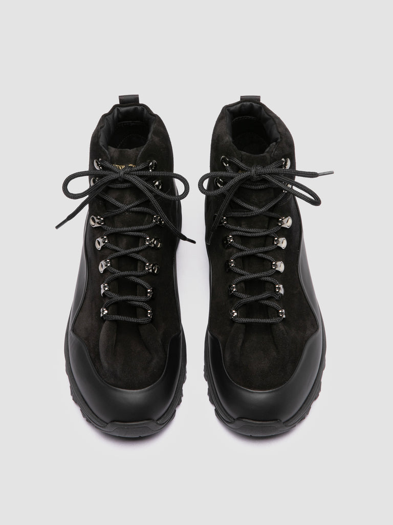 ITINERE 002 - Black Leather Lace Up Boots