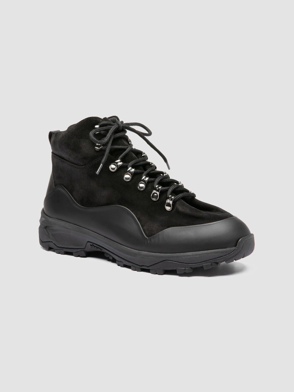 ITINERE 002 - Black Leather Lace Up Boots - image 3,side view