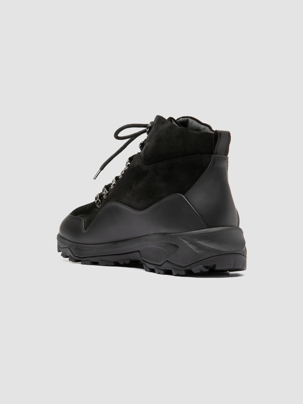 ITINERE 002 - Black Leather Lace Up Boots - image 4,side view