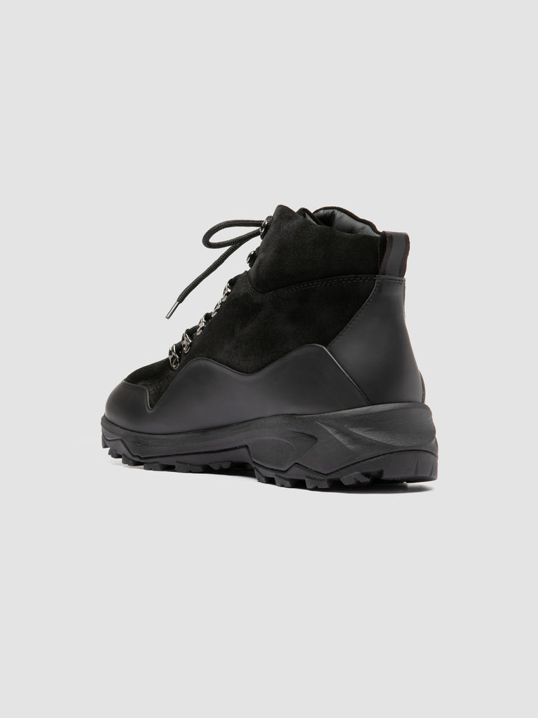 ITINERE 002 - Black Leather Lace Up Boots