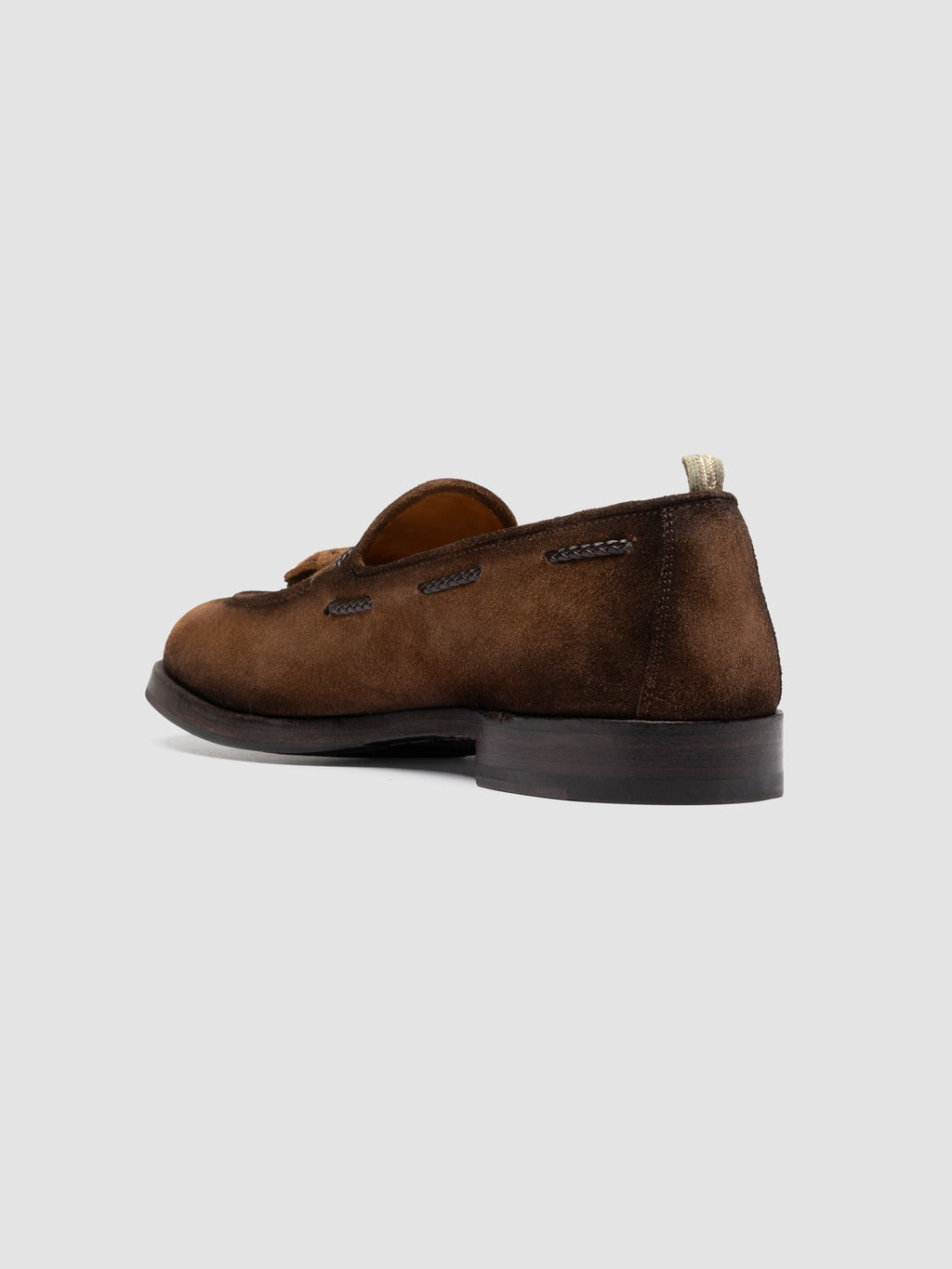 IVIES 002 - Braune Loafer aus Wildleder mit Quaste - image 4,side view