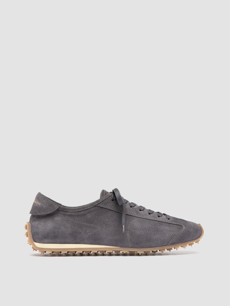 JARRED 001 - Low-Top-Sneaker aus blauem Wildleder