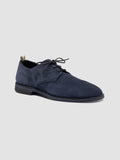 JOSHPER 010 - Blaue Derbyschuhe aus Wildleder - thumb image 3,side view