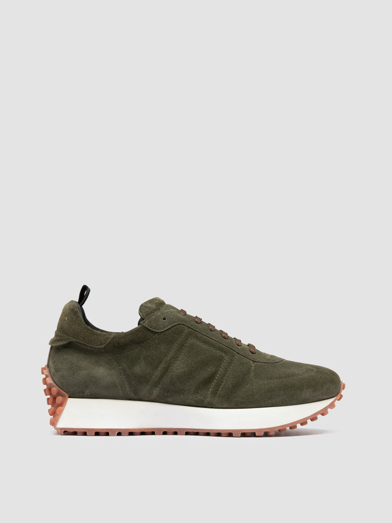 KASBA 004 - Green Suede Low Top Sneakers