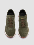 KASBA 004 - Green Suede Low Top Sneakers - thumb image 2,side view