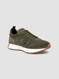 KASBA 004 - Green Suede Low Top Sneakers - thumb image 3,side view