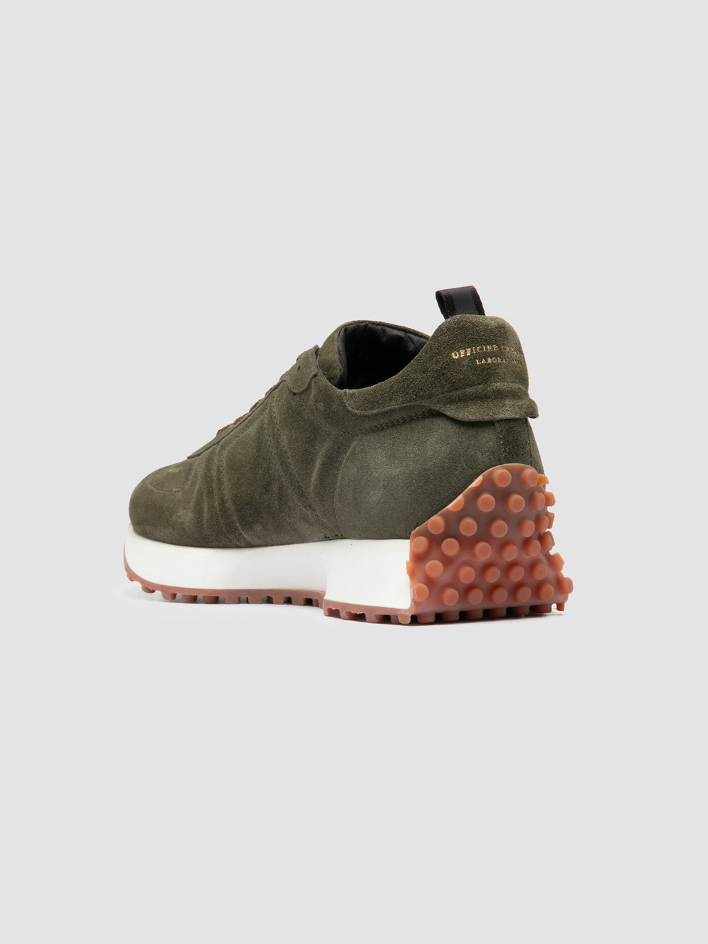 KASBA 004 - Green Suede Low Top Sneakers - image 4,side view