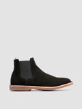 KENT 005 - Black Suede Chelsea Boots - thumb image 1,side view