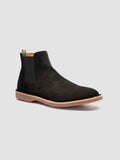 KENT 005 - Black Suede Chelsea Boots - thumb image 3,side view