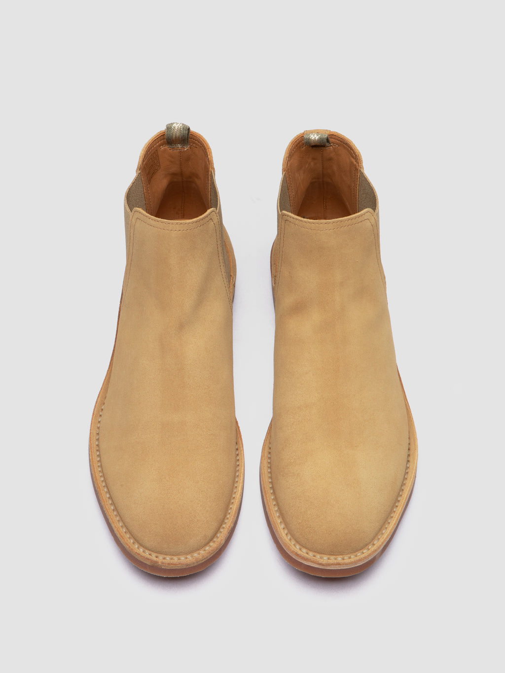 KENT 005 - Beige Suede Chelsea Boots - image 2,side view