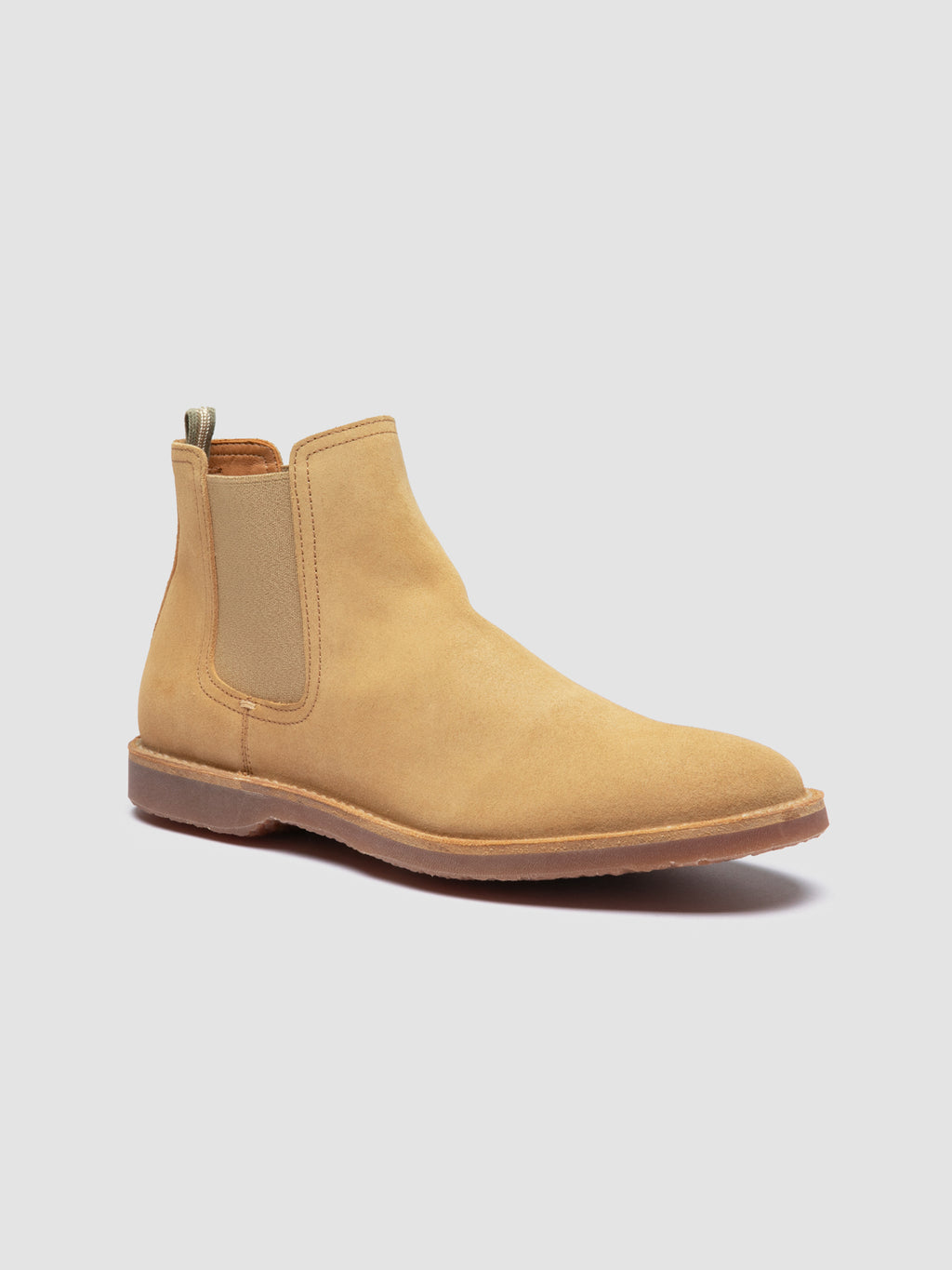 KENT 005 - Beige Suede Chelsea Boots - image 3,side view