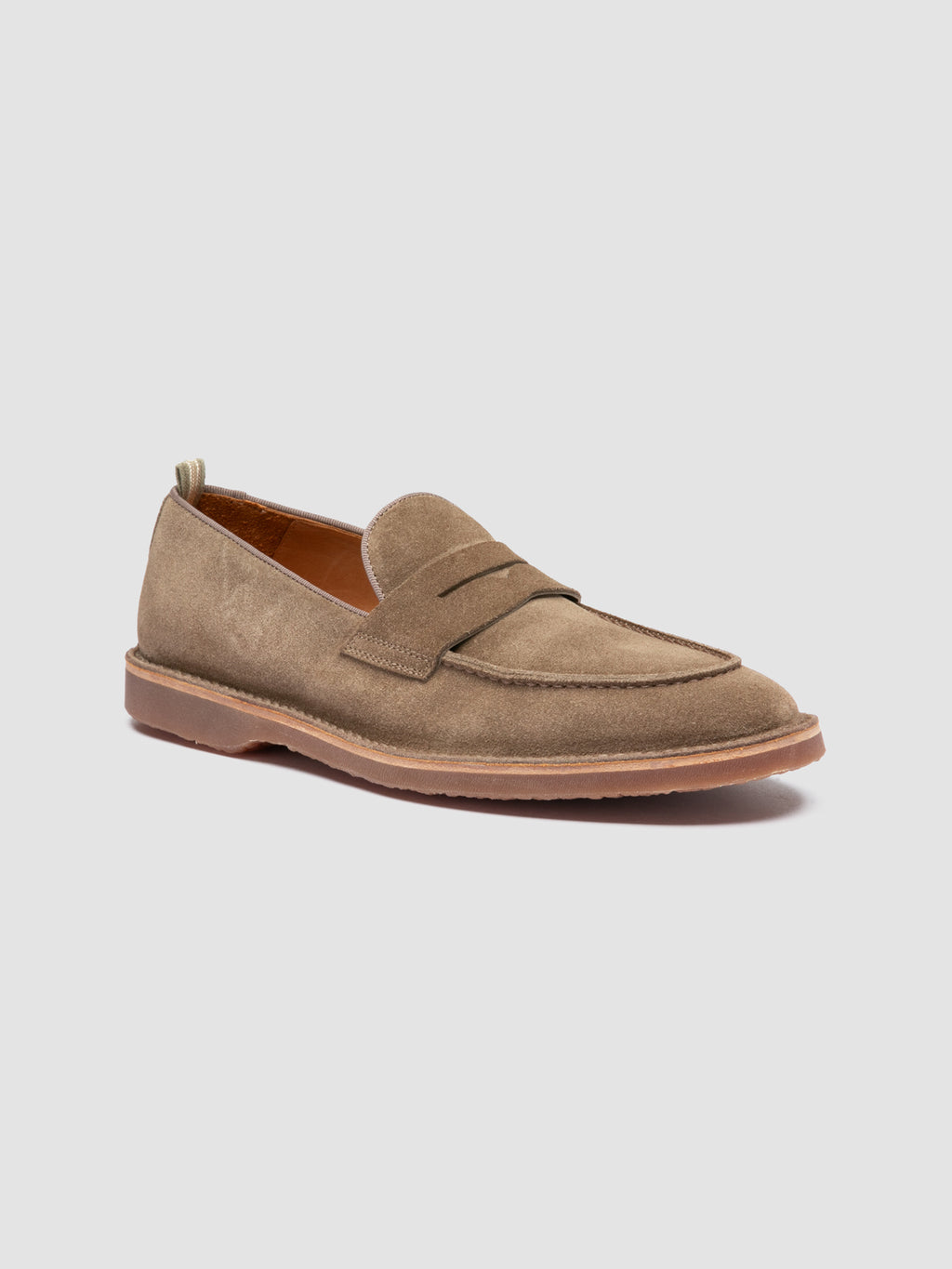 KENT 008 - Light Brown Penny Loafers - image 3,side view
