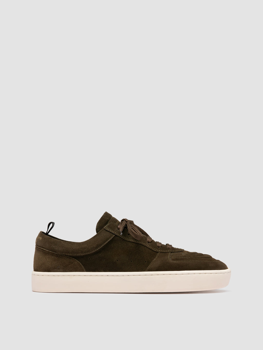 KRAB 001 - Dark Green Suede Sneakers - image 1,side view