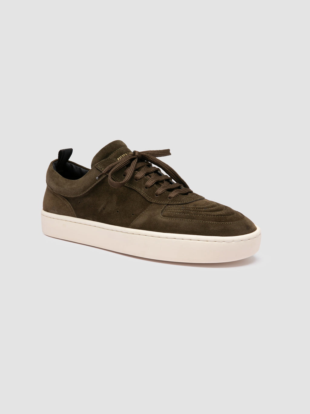 KRAB 001 - Dark Green Suede Sneakers - image 3,side view