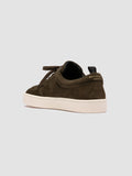 KRAB 001 - Dark Green Suede Sneakers - thumb image 4,side view