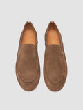 LINE 001 - Penny-Loafer aus graubraunem Wildleder - thumb image 2,side view