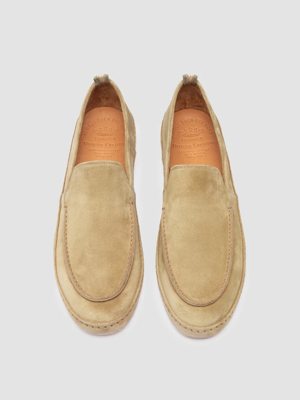 LINE 001 - Brown Suede Penny Loafers - image 2,side view