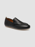 LINE 001 - Pennyloafer aus schwarzem Leder - thumb image 3,side view