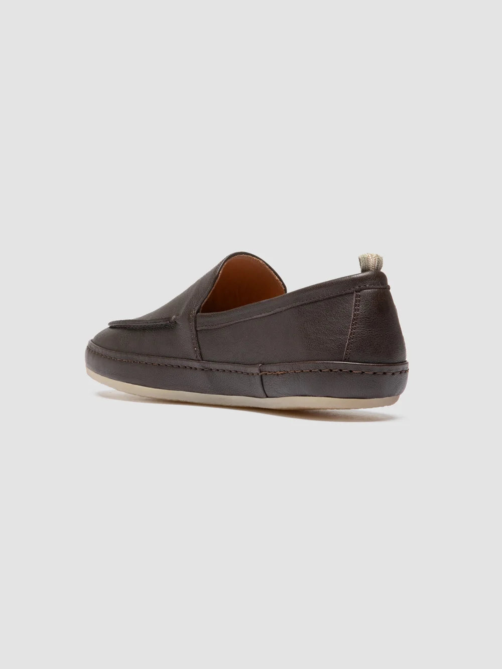 LINE 001 - Brown Leather Penny Loafers - image 4,side view