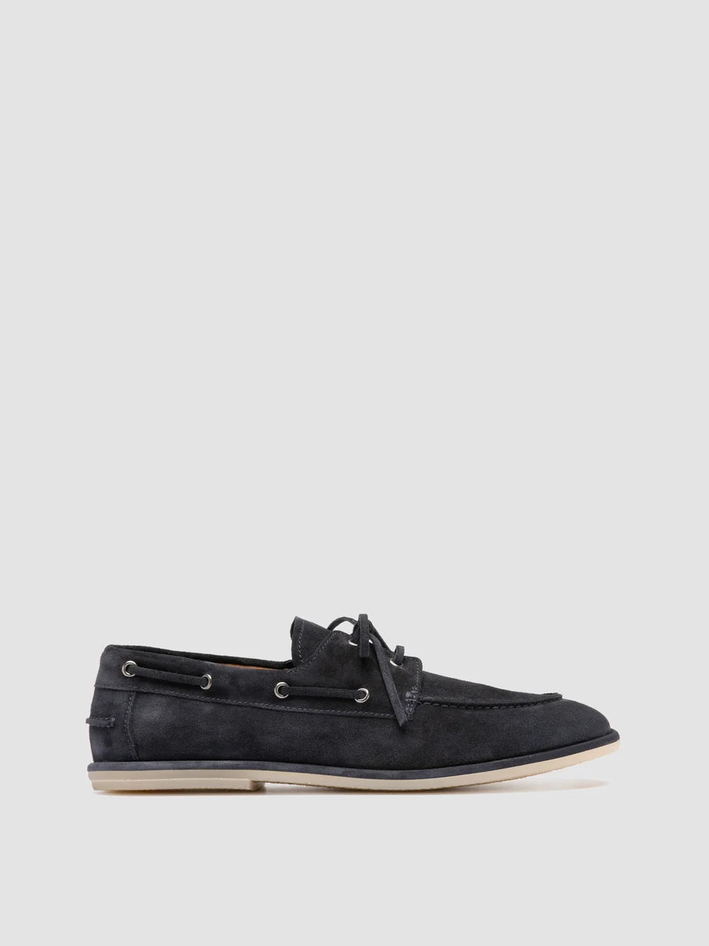 LOVE 001 - Blue Suede Boat Shoes - image 1,side view