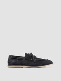 LOVE 001 - Blue Suede Boat Shoes - thumb image 1,side view