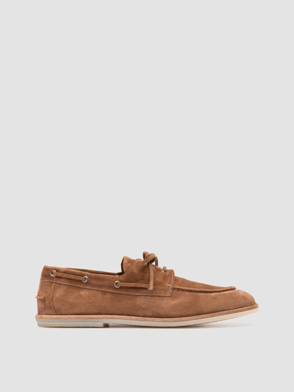 LOVE 001 - Brown Suede Boat Shoes - image 1,side view