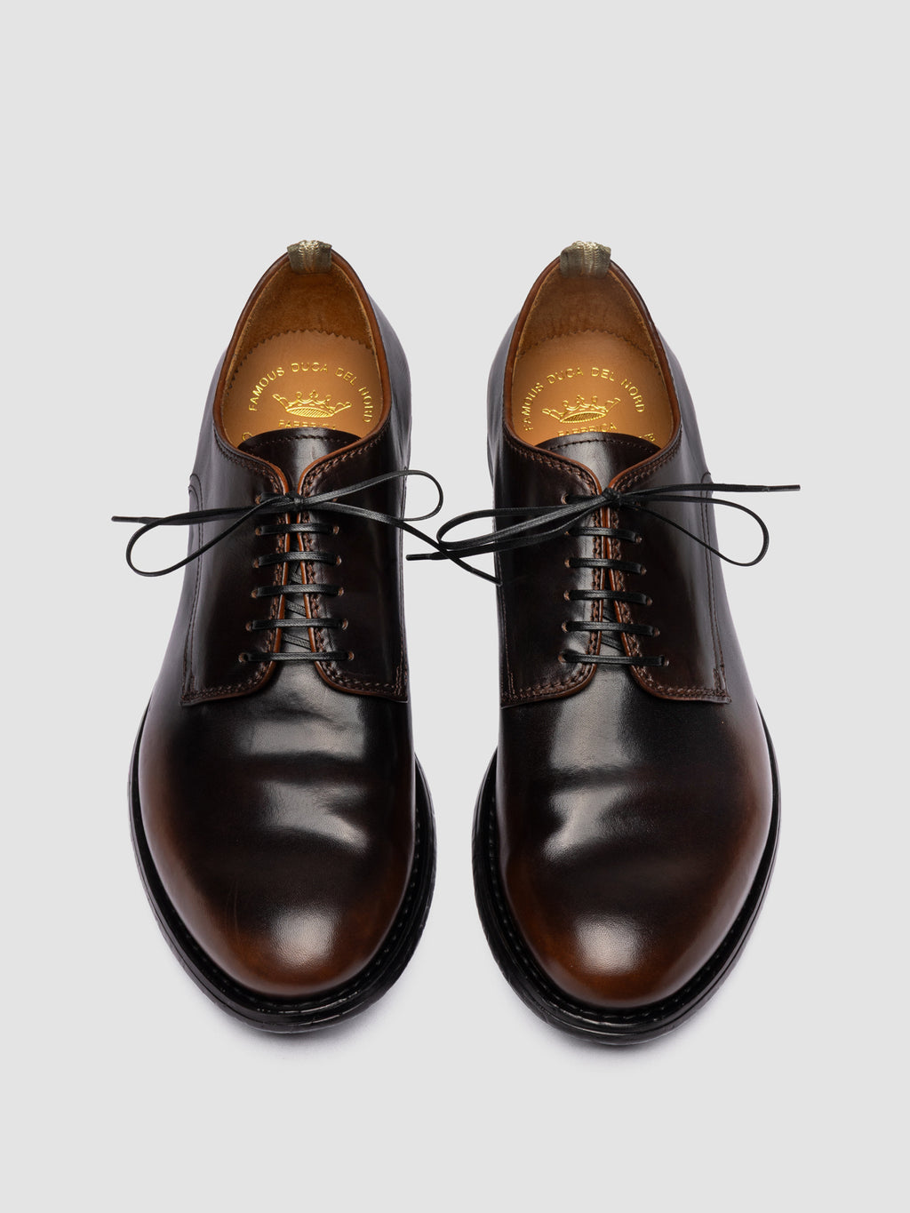 MAVIC 001 - Brown Leather Derby Shoes - image 2,side view