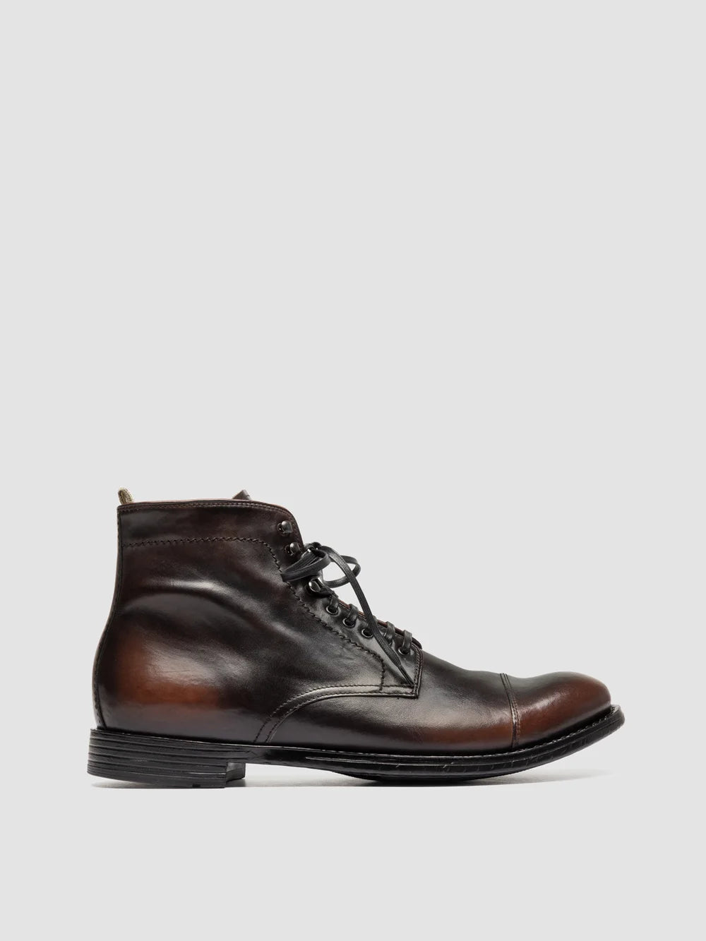 MAVIC 006 - Brown Leather Lace Up Boots - image 1,side view