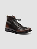 MAVIC 006 - Brown Leather Lace Up Boots - thumb image 3,side view