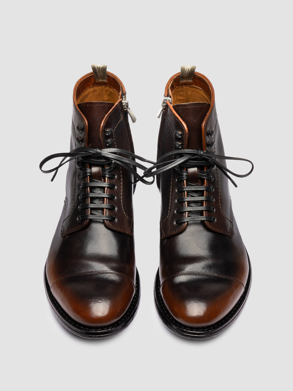 MAVIC 006 - Braune Schnürstiefel aus Leder - image 2,side view