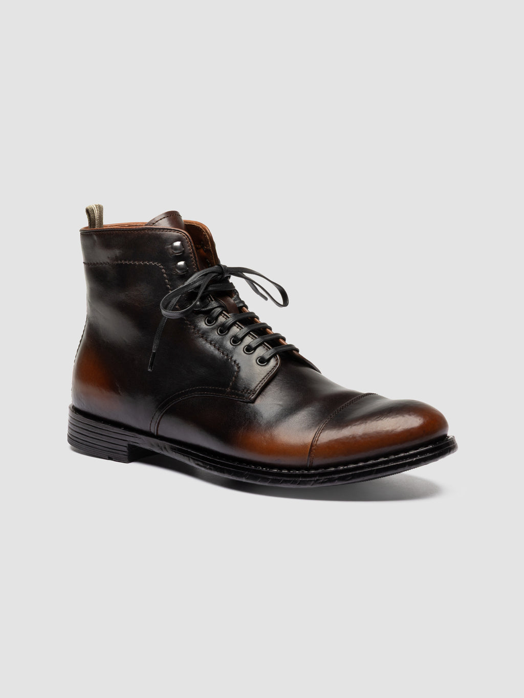 MAVIC 006 - Braune Schnürstiefel aus Leder - image 3,side view