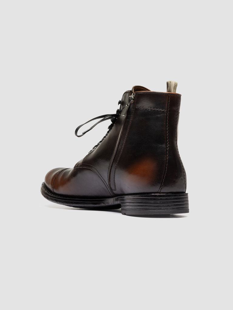 MAVIC 006 - Brown Leather Lace Up Boots