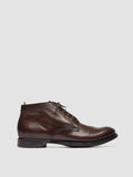 MAVIC 072 - Brown Leather Lace Up Boots - thumb image 1,side view
