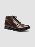 MAVIC 072 - Brown Leather Lace Up Boots - thumb image 3,side view