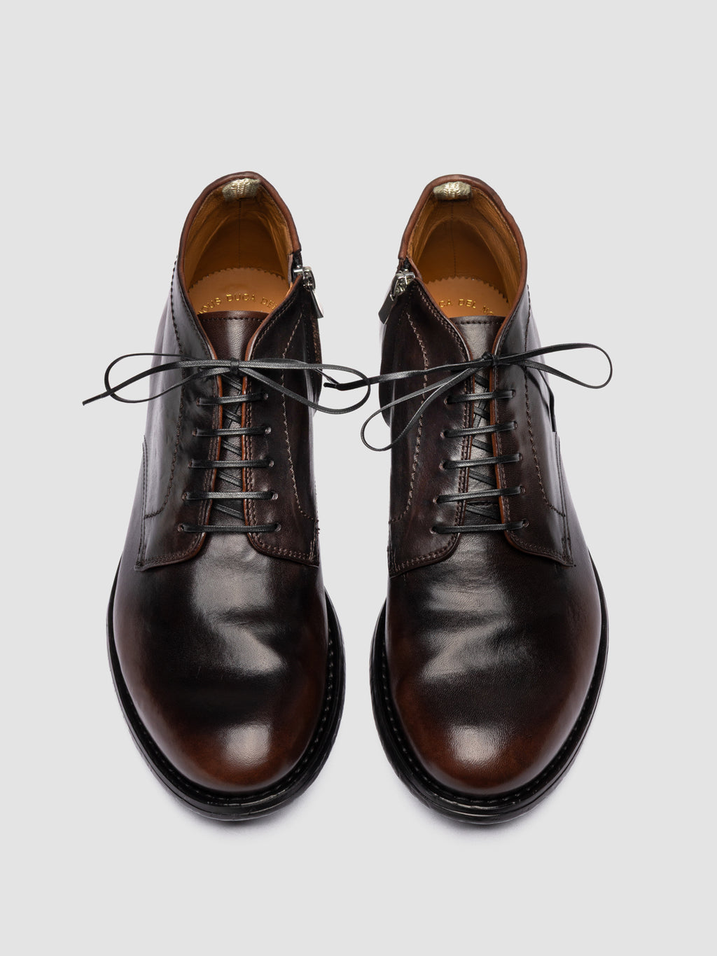 MAVIC 072 - Brown Leather Lace Up Boots - image 2,side view